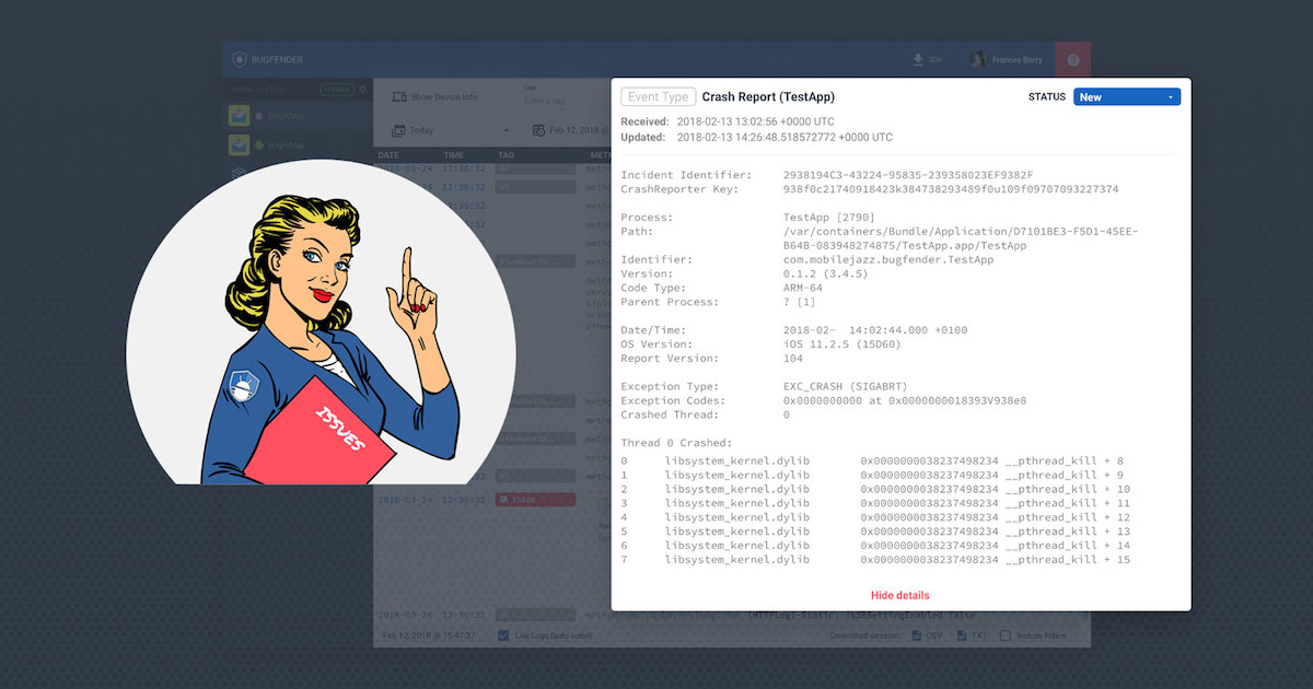 Updates from Bugfender Q2/2018