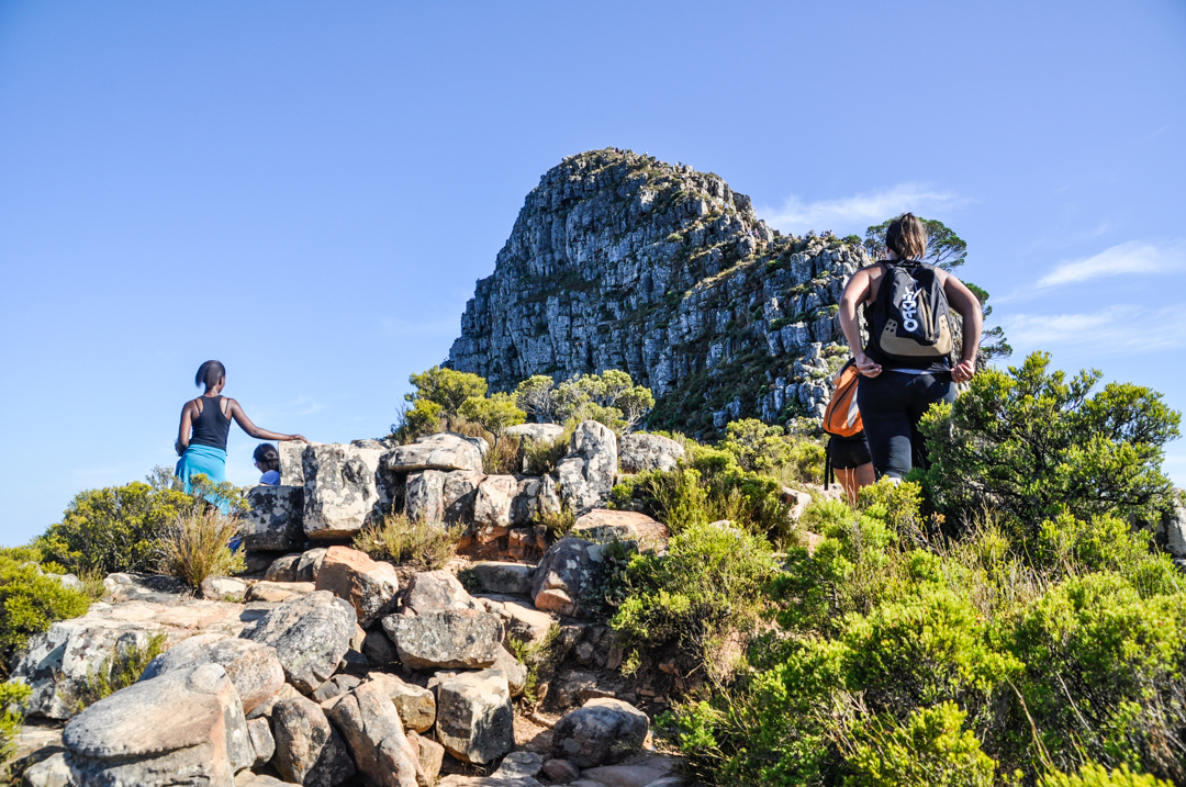 The peak of Lion's Head provides a 360º view of Cape Town.