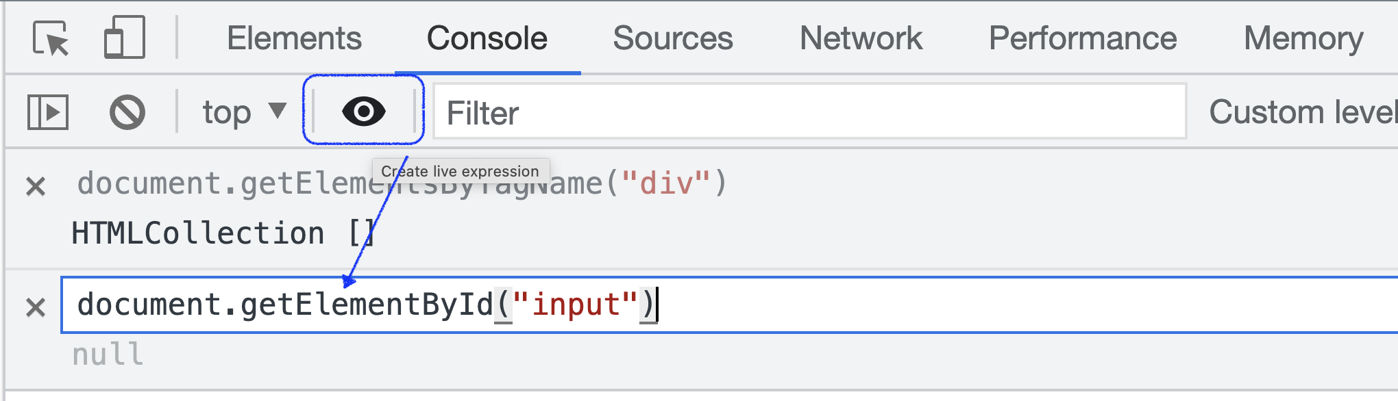 Showing JavaScript exception message in Chrome dev tools - Stack