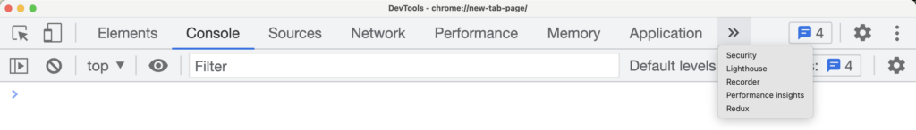 Google Chrome Developer Tools Console Tab