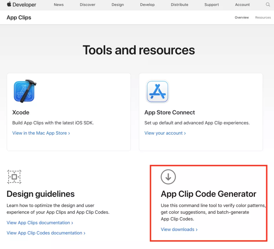 iOS App Clip Code Generator