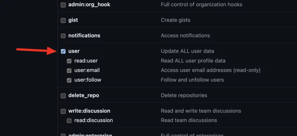 Github Personal Access Token Permissions