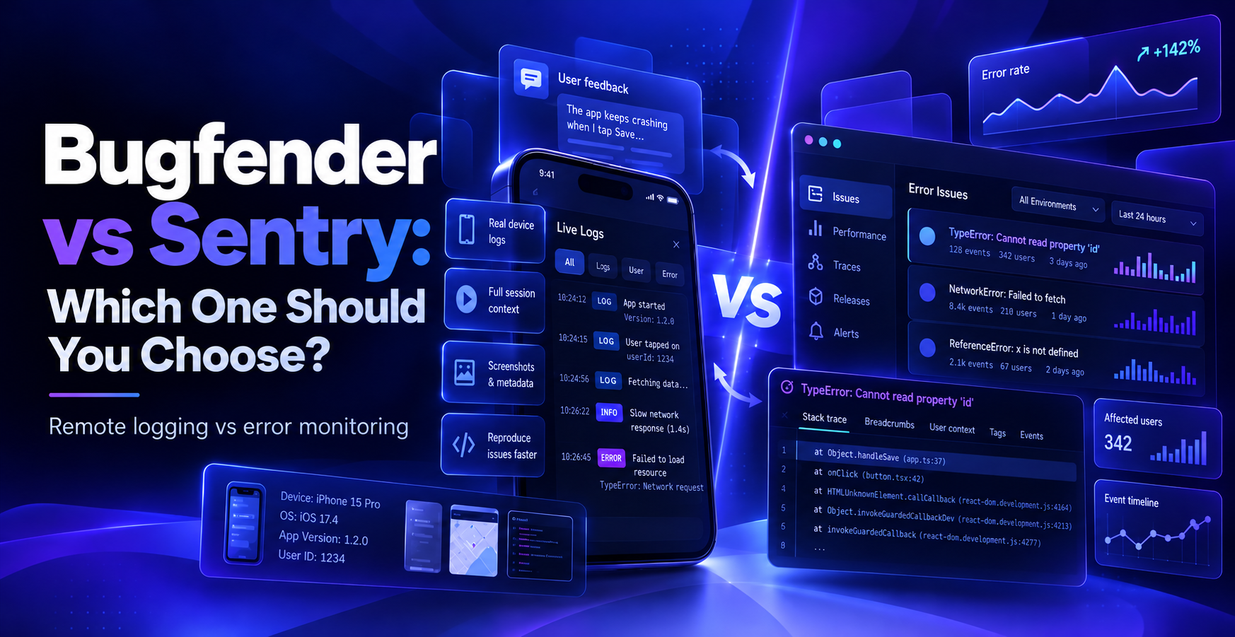 Bugfender vs Sentry: Which One Should You Choose?